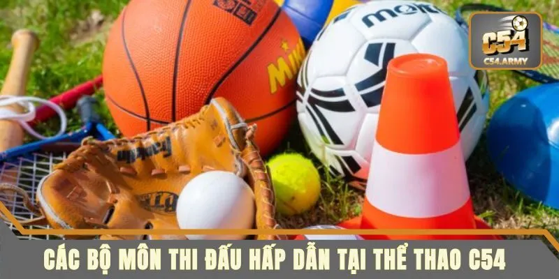 Các bộ môn thi đấu hấp dẫn tại thể thao C54
